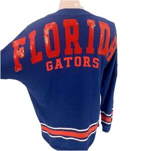 Florida Gators Spirit Jersey Long Sleeve Shirt Oversized Small Bling Game Day